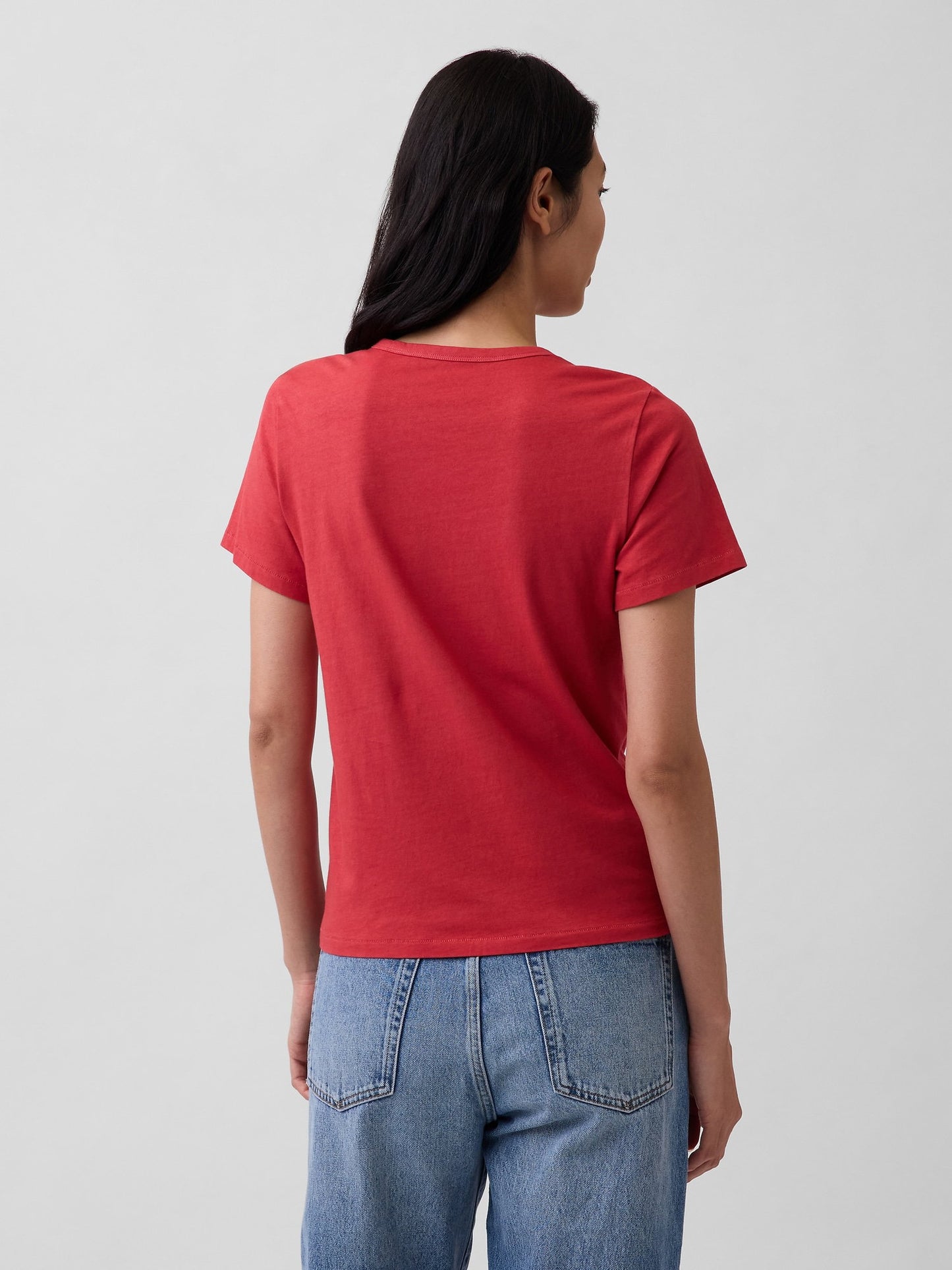 Kırmızı Organik Pamuk Vintagesoft T-shirt