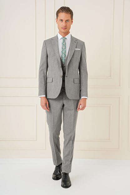 Tk 902 Slim Fit Haki Klasik Takım Elbise