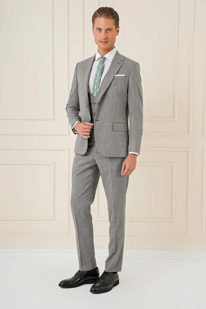 Tk 902 Slim Fit Haki Klasik Takım Elbise