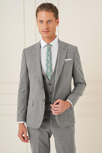 Tk 902 Slim Fit Haki Klasik Takım Elbise