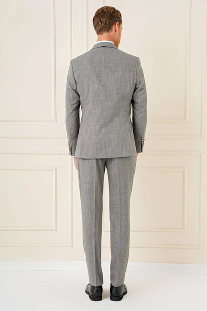 Tk 902 Slim Fit Haki Klasik Takım Elbise