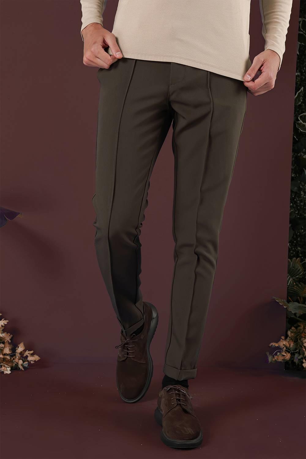 P 1130 Slim Fit Haki Spor Pantolon