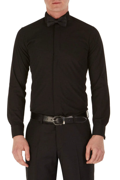 Gk 148 Slim Fit Siyah Klasik Gömlek