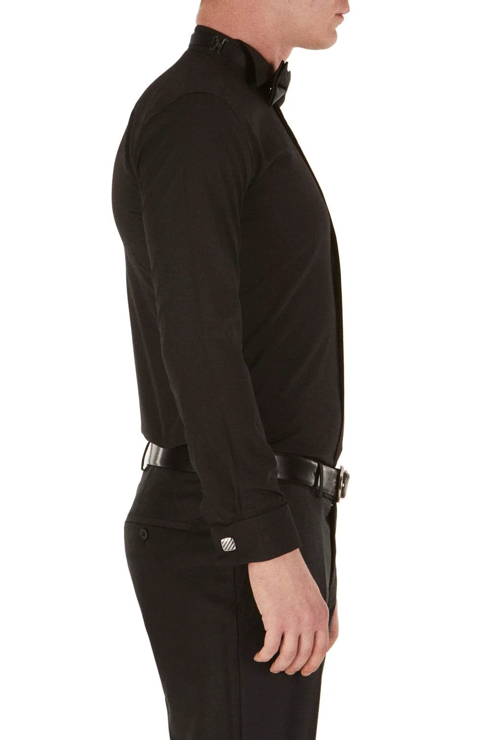 Gk 148 Slim Fit Siyah Klasik Gömlek