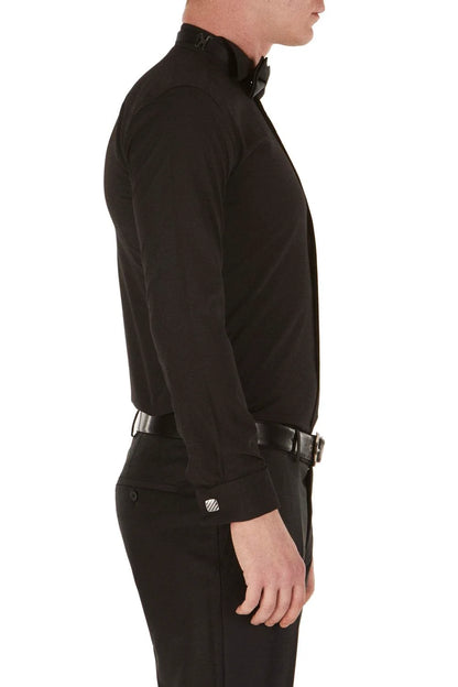 Gk 148 Slim Fit Siyah Klasik Gömlek