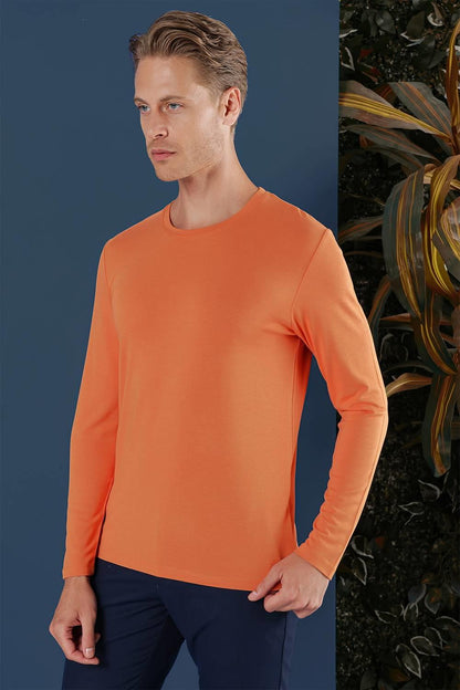 Ts 870 Slim Fit Oranj Spor T-shirt