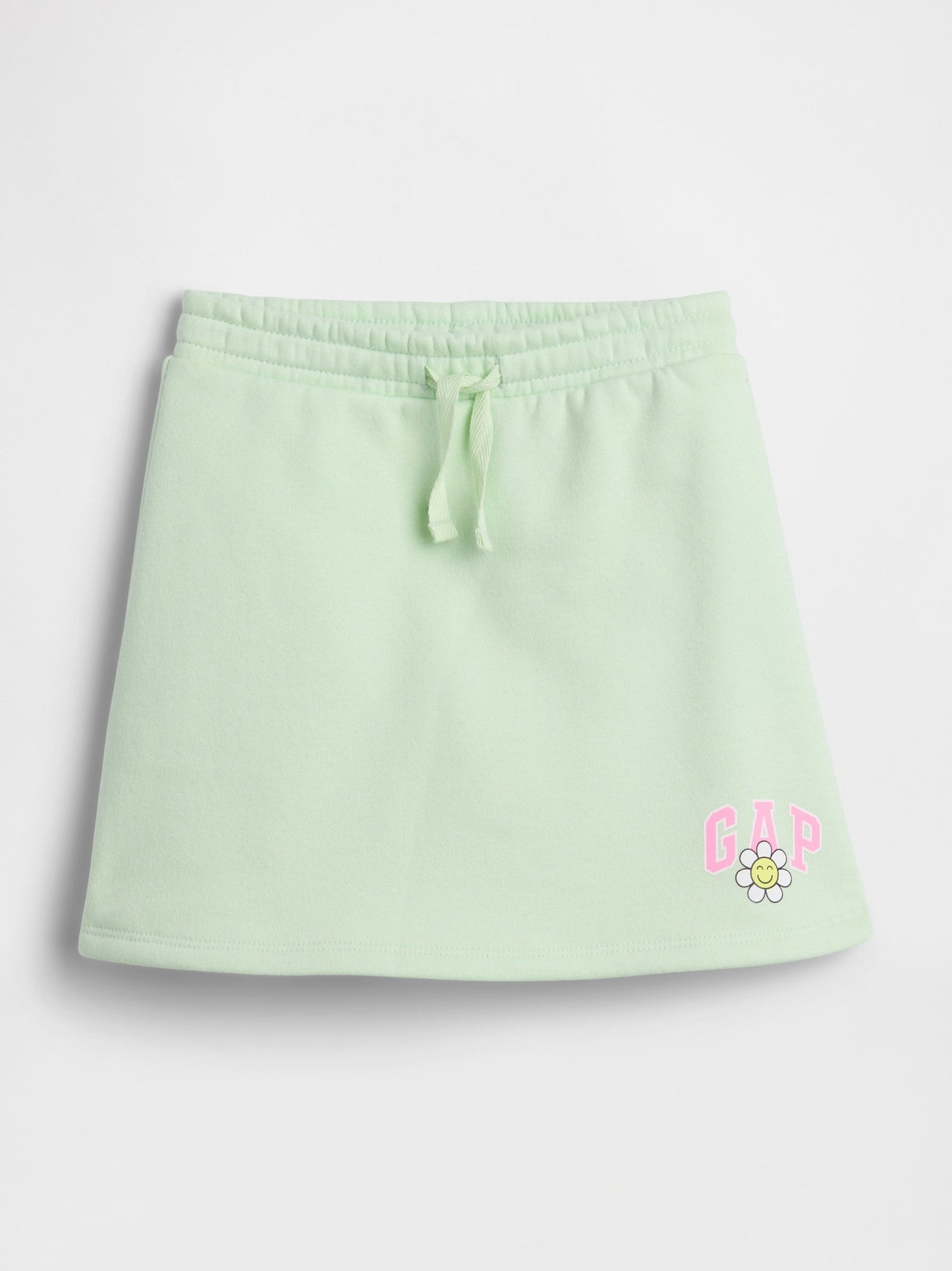 Açık Yeşil Pull-on Logo Şort Etek