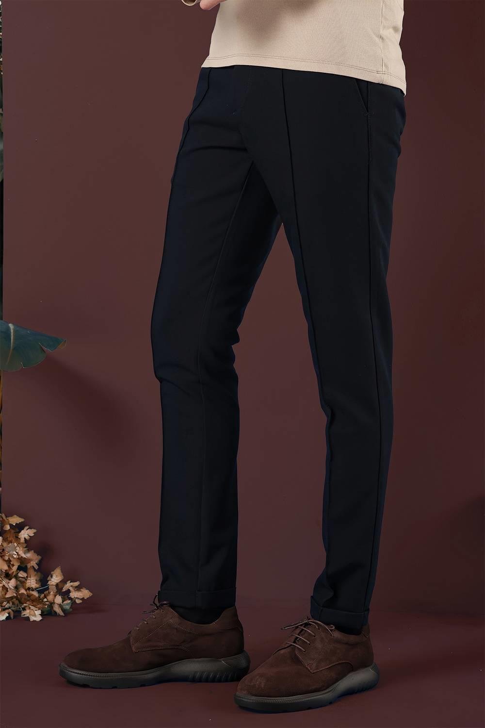 P 1130 Slim Fit Lacivert Spor Pantolon
