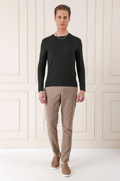 Ts 870 Slim Fit A.kahve Spor T-shirt