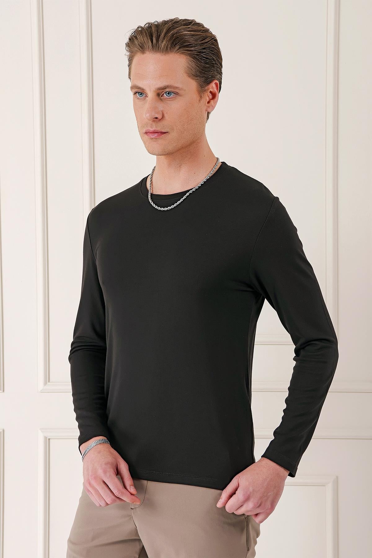 Ts 870 Slim Fit A.kahve Spor T-shirt