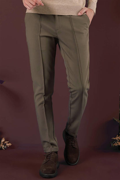 P 1130 Slim Fit Bej Spor Pantolon