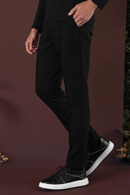 P 1130 Slim Fit Siyah Spor Pantolon