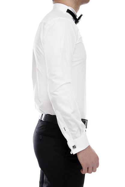 Gk 360 Slim Fit Beyaz Klasik Gömlek
