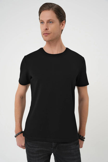 Ts 885 Slim Fit Siyah Spor T-shirt