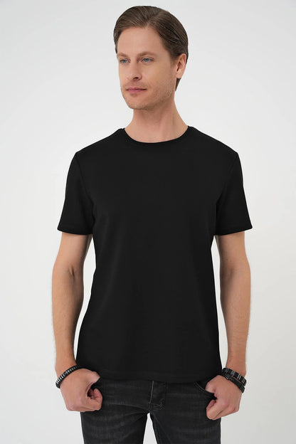 Ts 885 Slim Fit Siyah Spor T-shirt