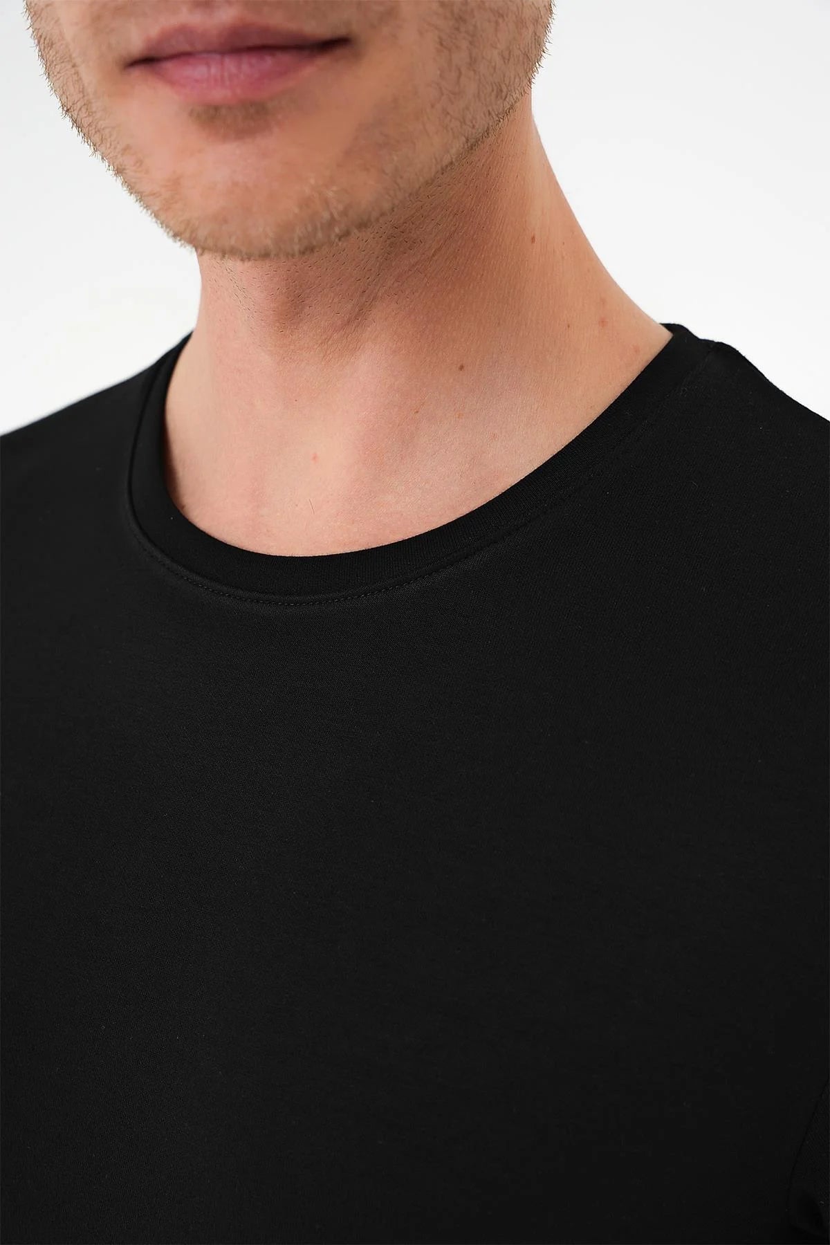 Ts 885 Slim Fit Siyah Spor T-shirt