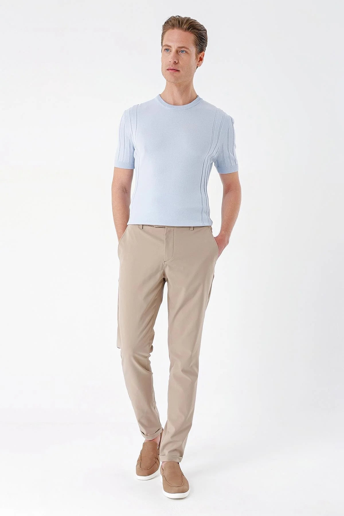 P 1150 Slim Fit Taş Klasik Pantolon
