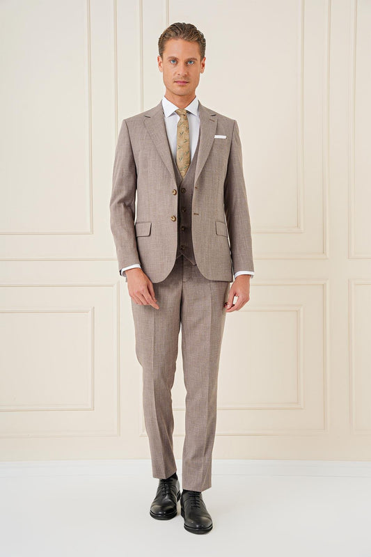 Tk 902 Slim Fit Vizon Klasik Takım Elbise
