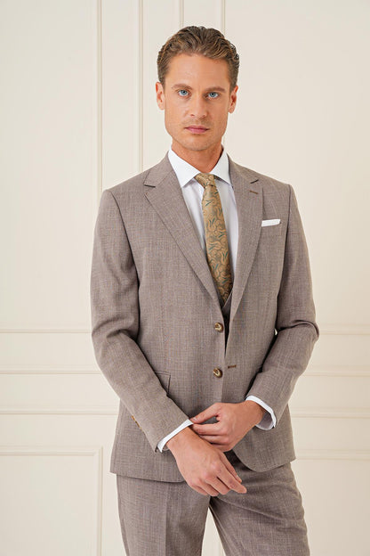 Tk 902 Slim Fit Vizon Klasik Takım Elbise