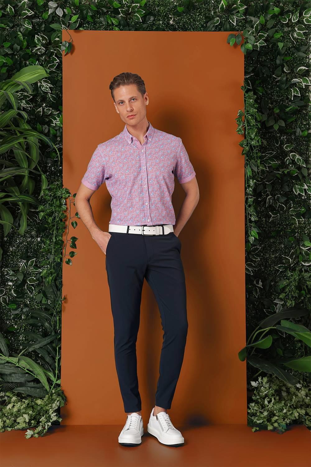 P 1144 Slim Fit Lacivert Klasik Pantolon