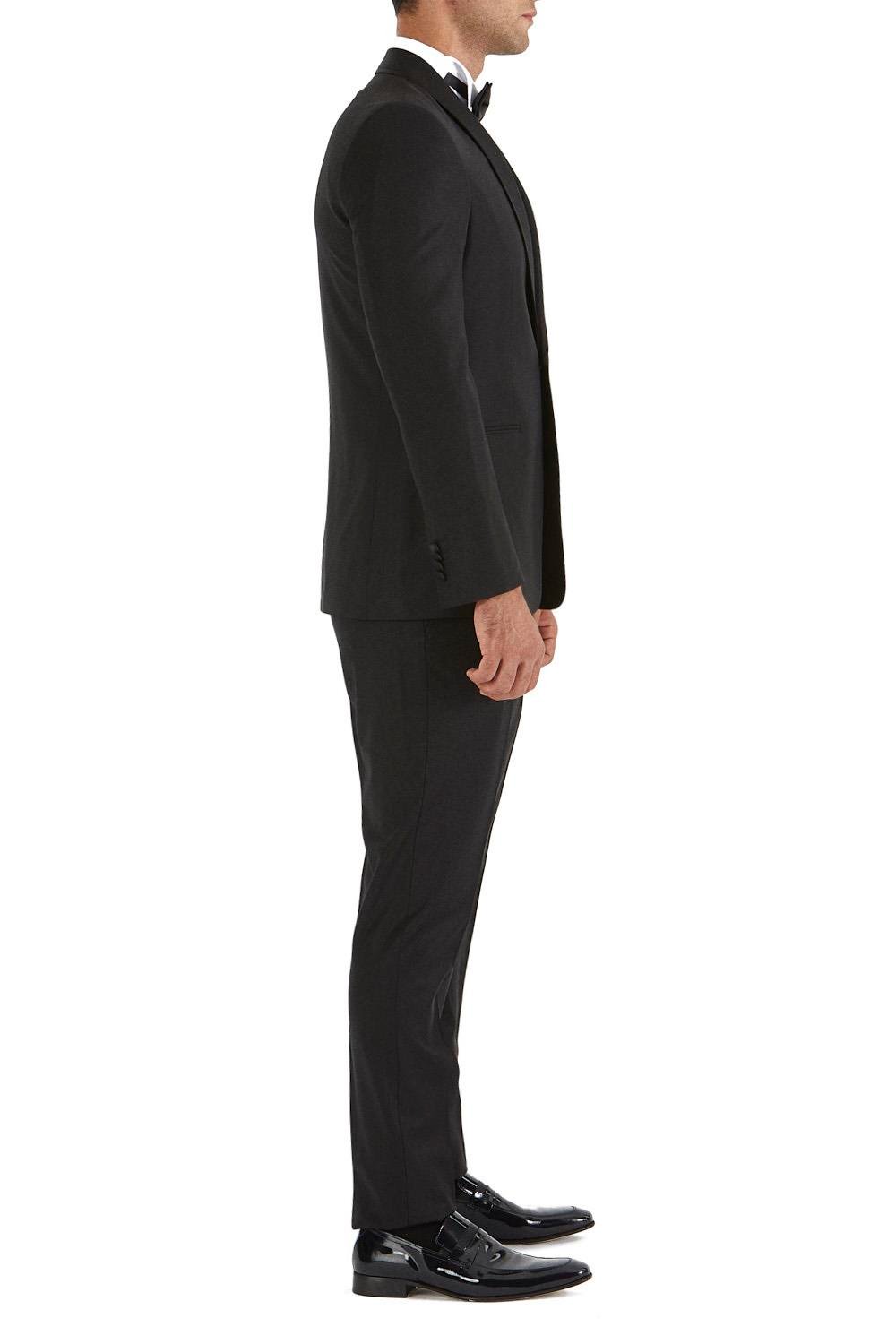 037 Slim Fit Siyah Black Takım Elbise