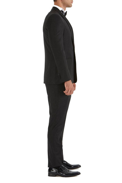037 Slim Fit Siyah Black Takım Elbise