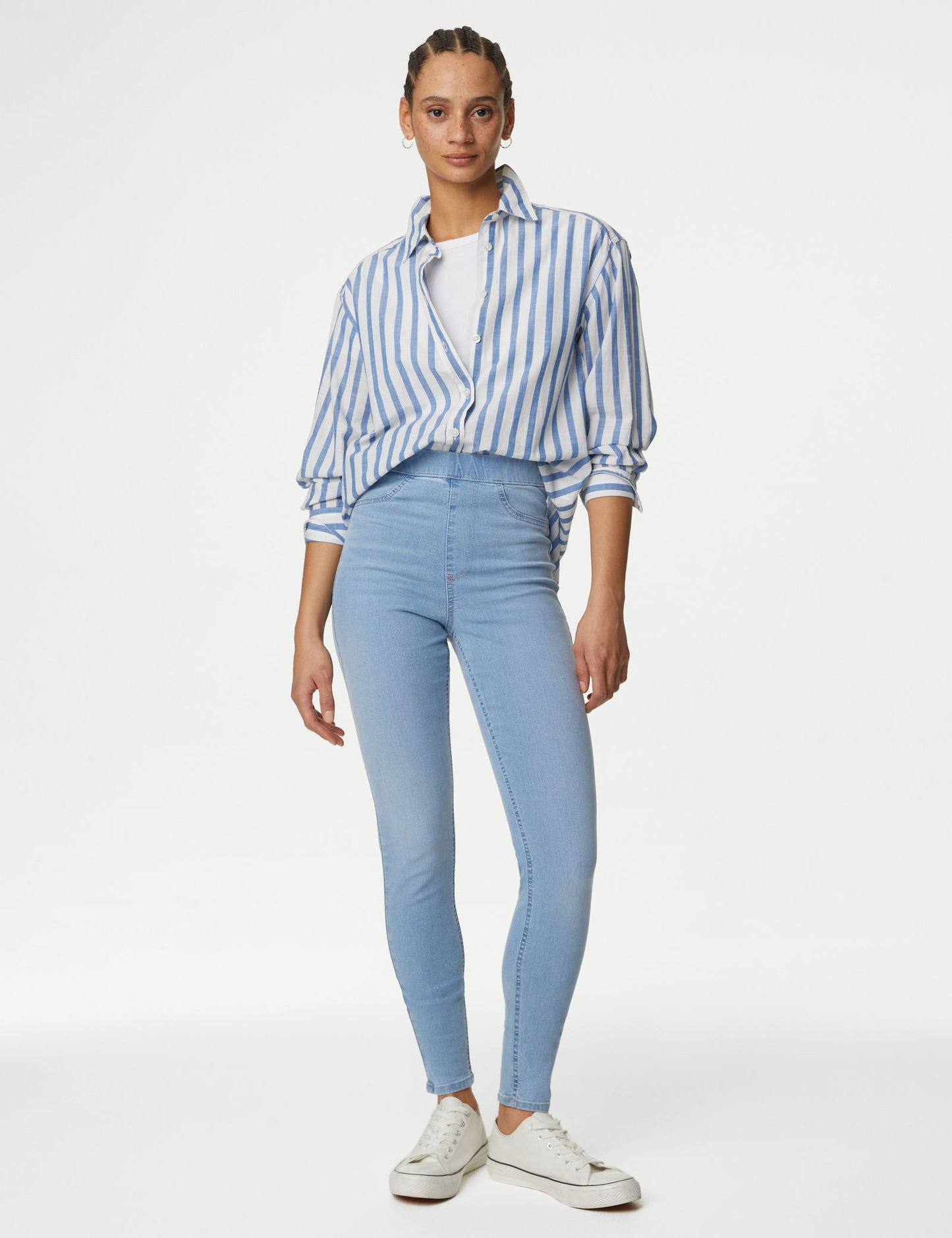 Yüksek Bel Jegging Jean Pantolon