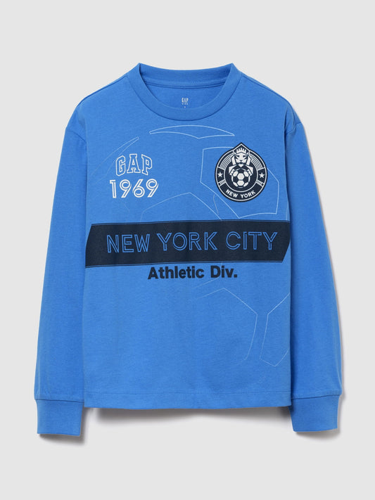 Açık Mavi Grafik T-shirt