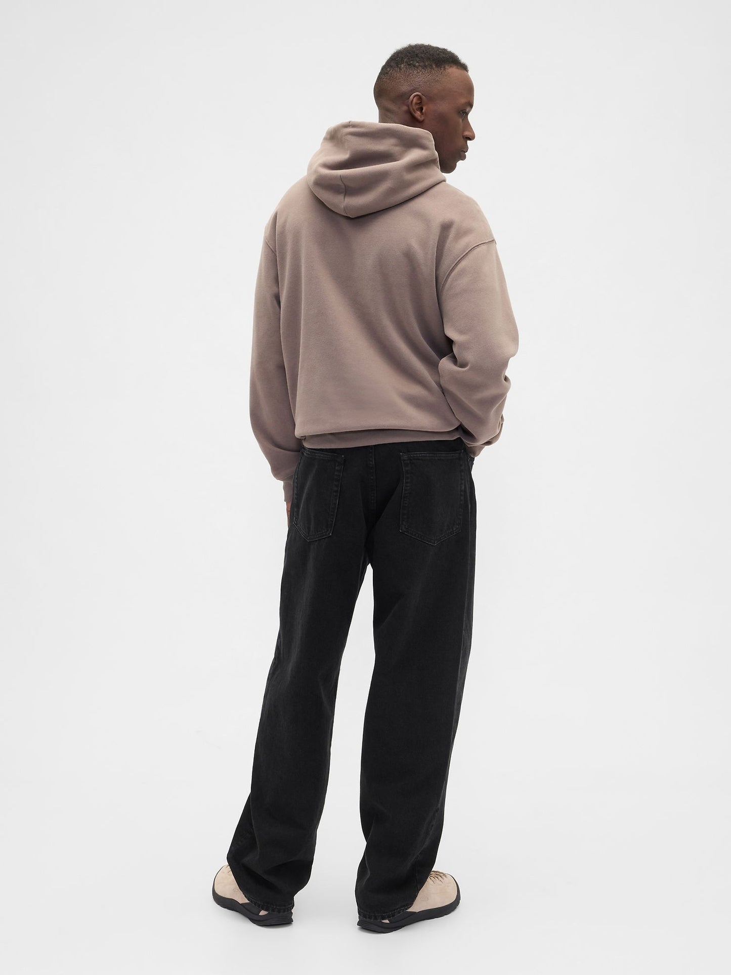 Siyah Baggy Jean Pantolon