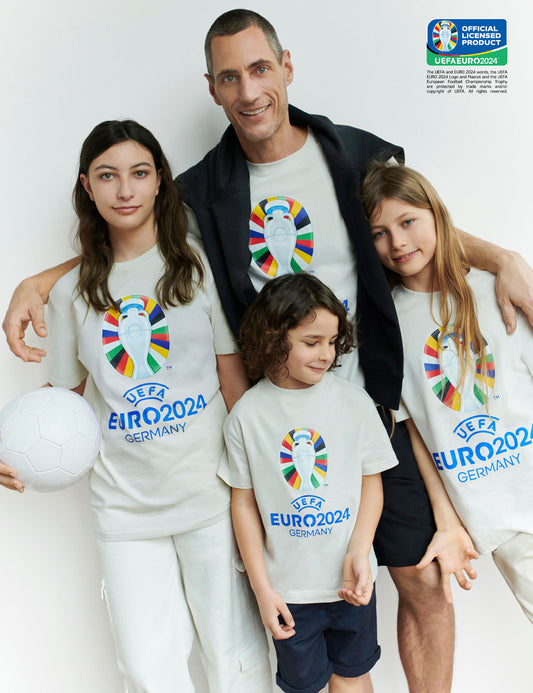 Saf Pamuklu Uefa Euro2024:trade_mark: T-shirt (2-7 Yaş)
