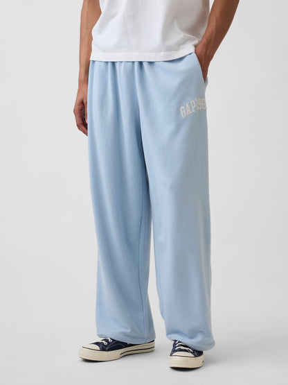 Açık Mavi Fransız Havlu Kumaş Baggy Gap 1969 Logo Sweat Pantolon