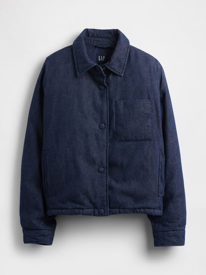 Mavi Denim Şişme Puffer Şişme Ceket