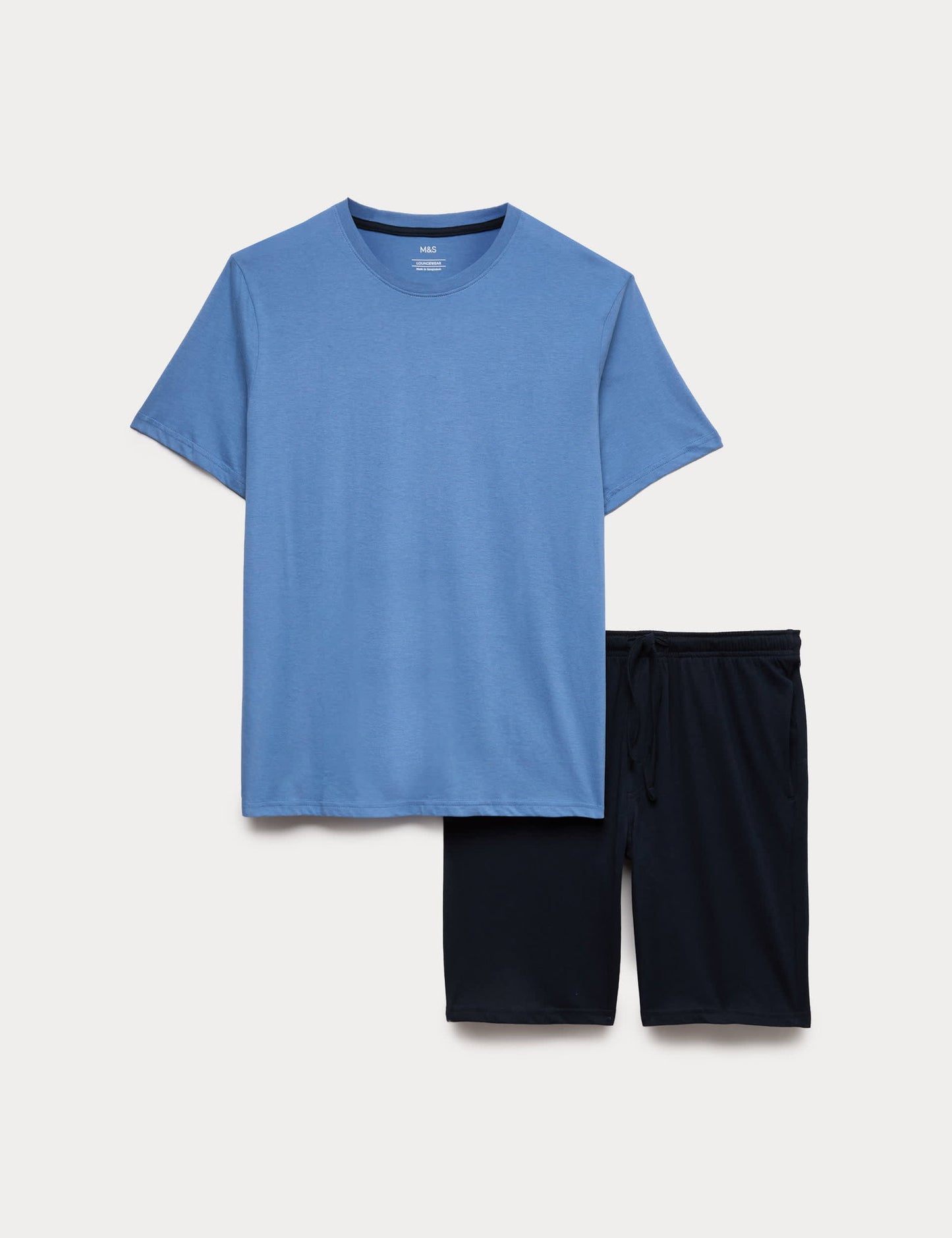 Saf Pamuklu Kısa Kollu Pijama Takımı