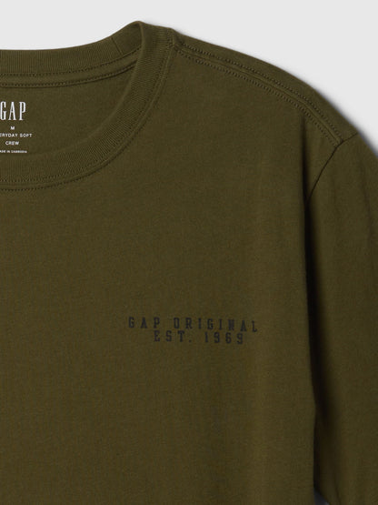 Haki Everyday Soft Grafikli T-shirt