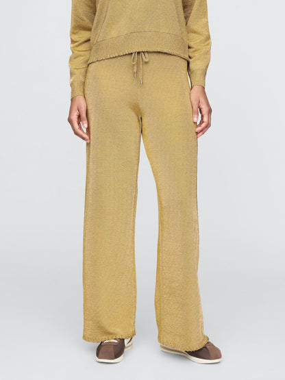 Sarı Gap × Cult Gaia Metalik Wide-leg Pantolon