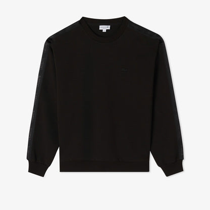 Lacoste Erkek Relaxed Fit Bisiklet Yaka Siyah Sweatshirt