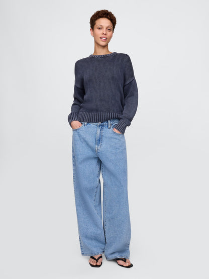Açık Mavi Extra Baggy Jean Pantolon