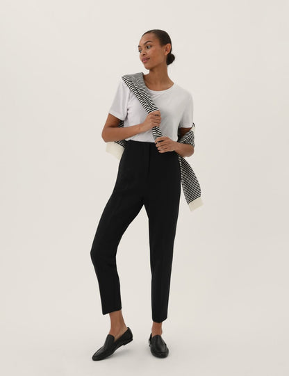 Yüksek Bel Tapered Fit Pantolon