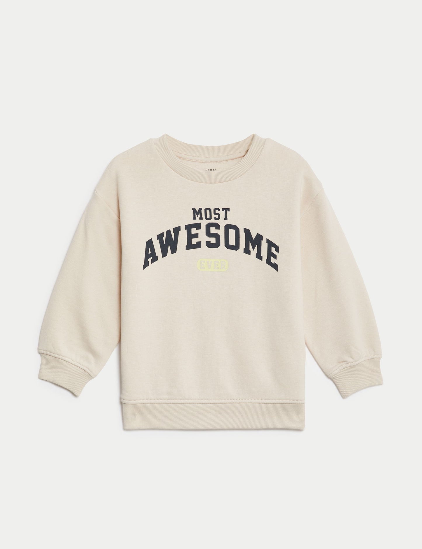 Pamuklu Sloganlı Sweatshirt (2-8 Yaş)