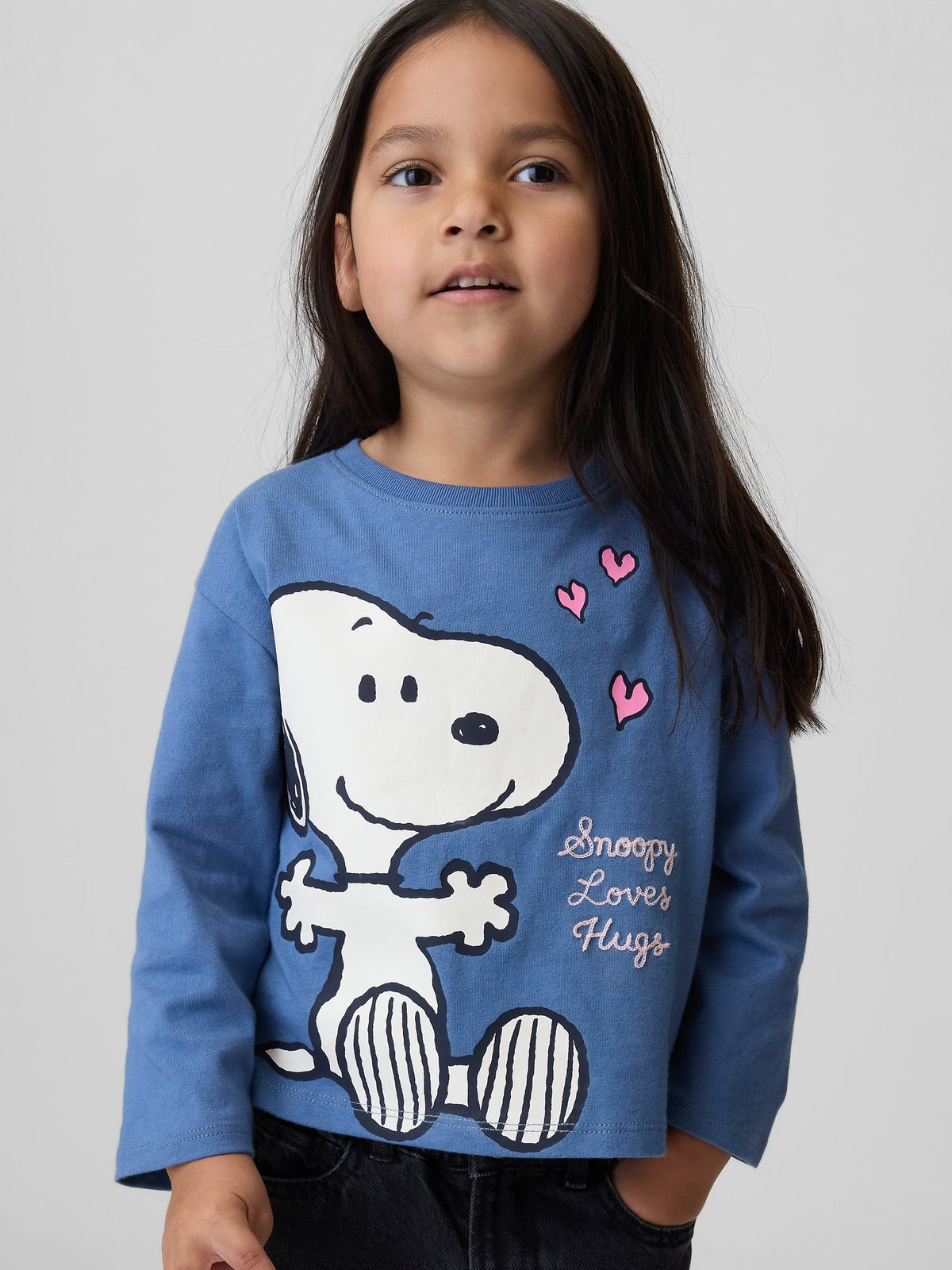 Mavi Relaxed Peanuts Grafik Baskılı T-shirt