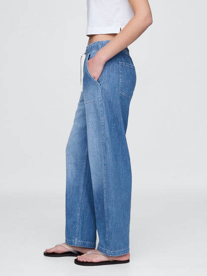 Mavi High Rise Easy Barrel Jean Pantolon