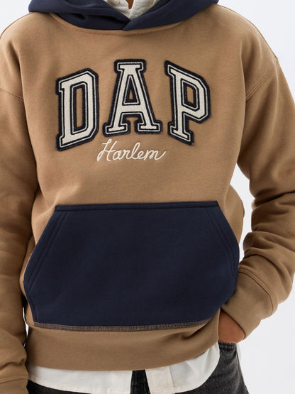 Kahverengi Dap × Gap Renk Blok Logolu Sweatshirt