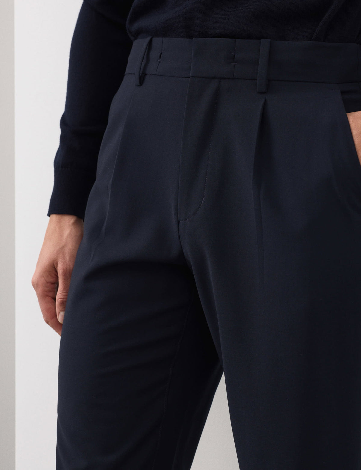 Yün Karışımlı Kumaş Pantolon
