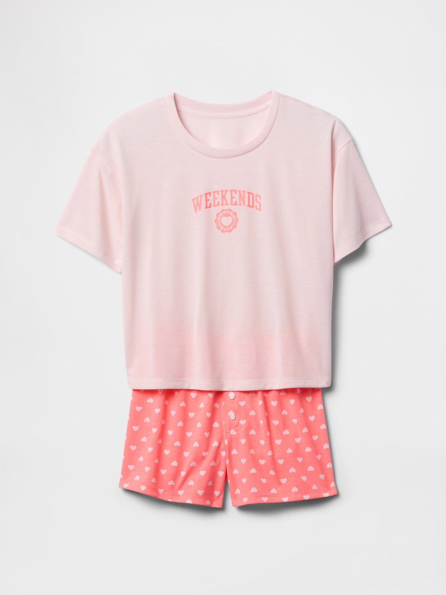Pembe Poplin Pijama Takımı