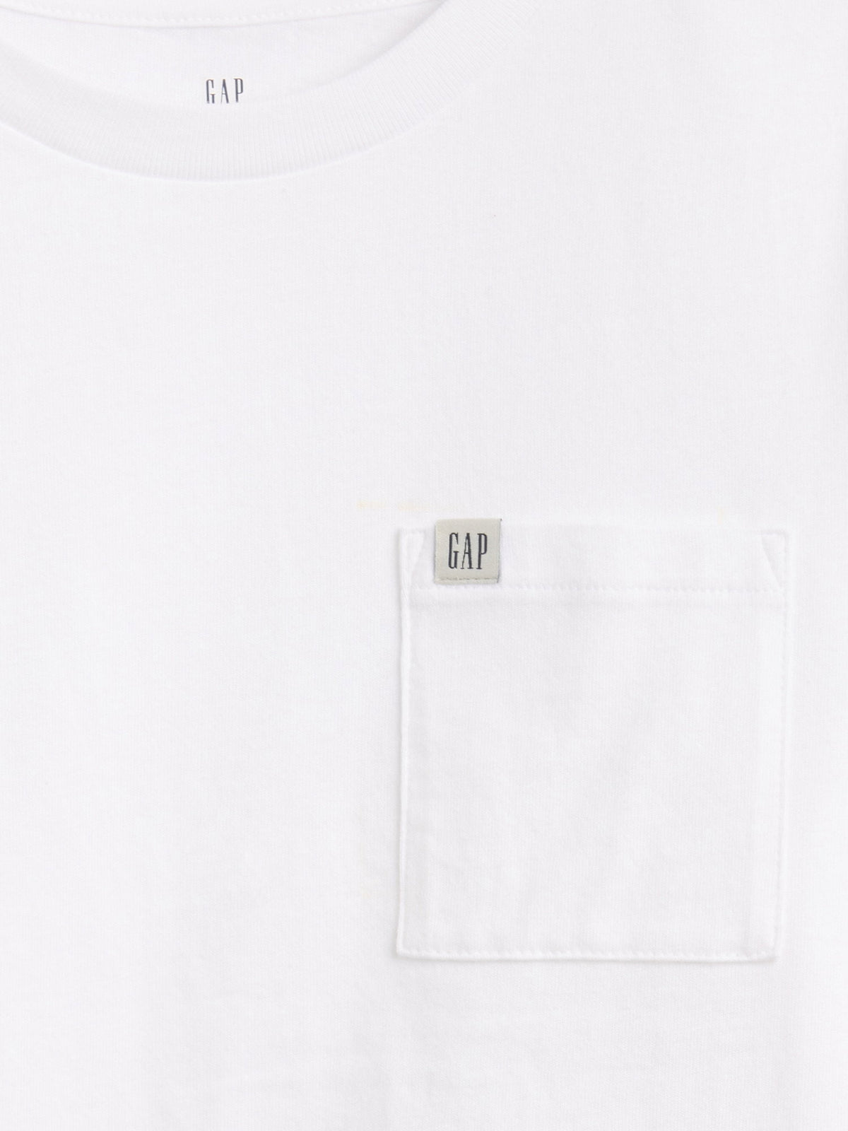 Beyaz Logo Cepli T-shirt