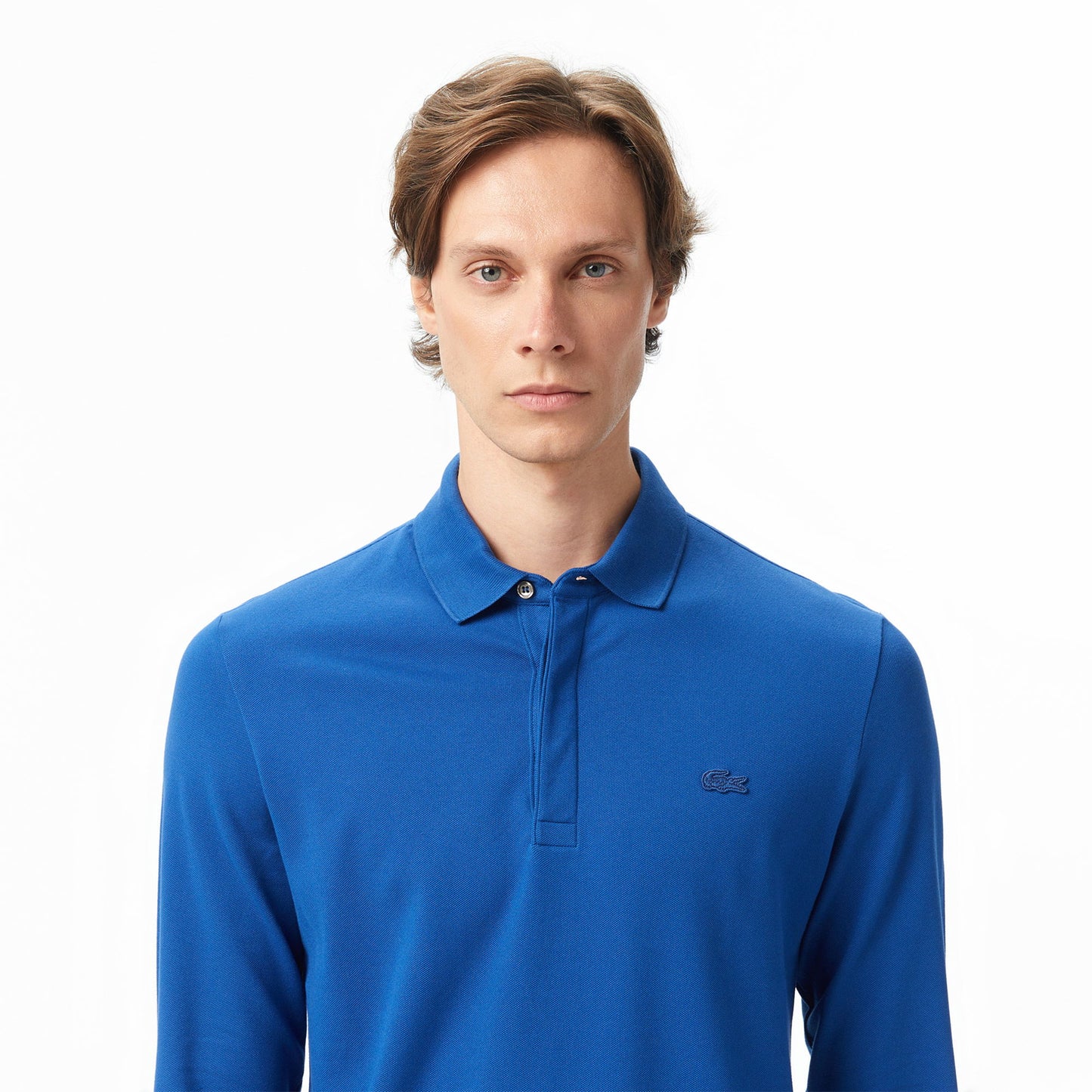 Lacoste Erkek Regular Fit Uzun Kollu Koyu Mavi Polo