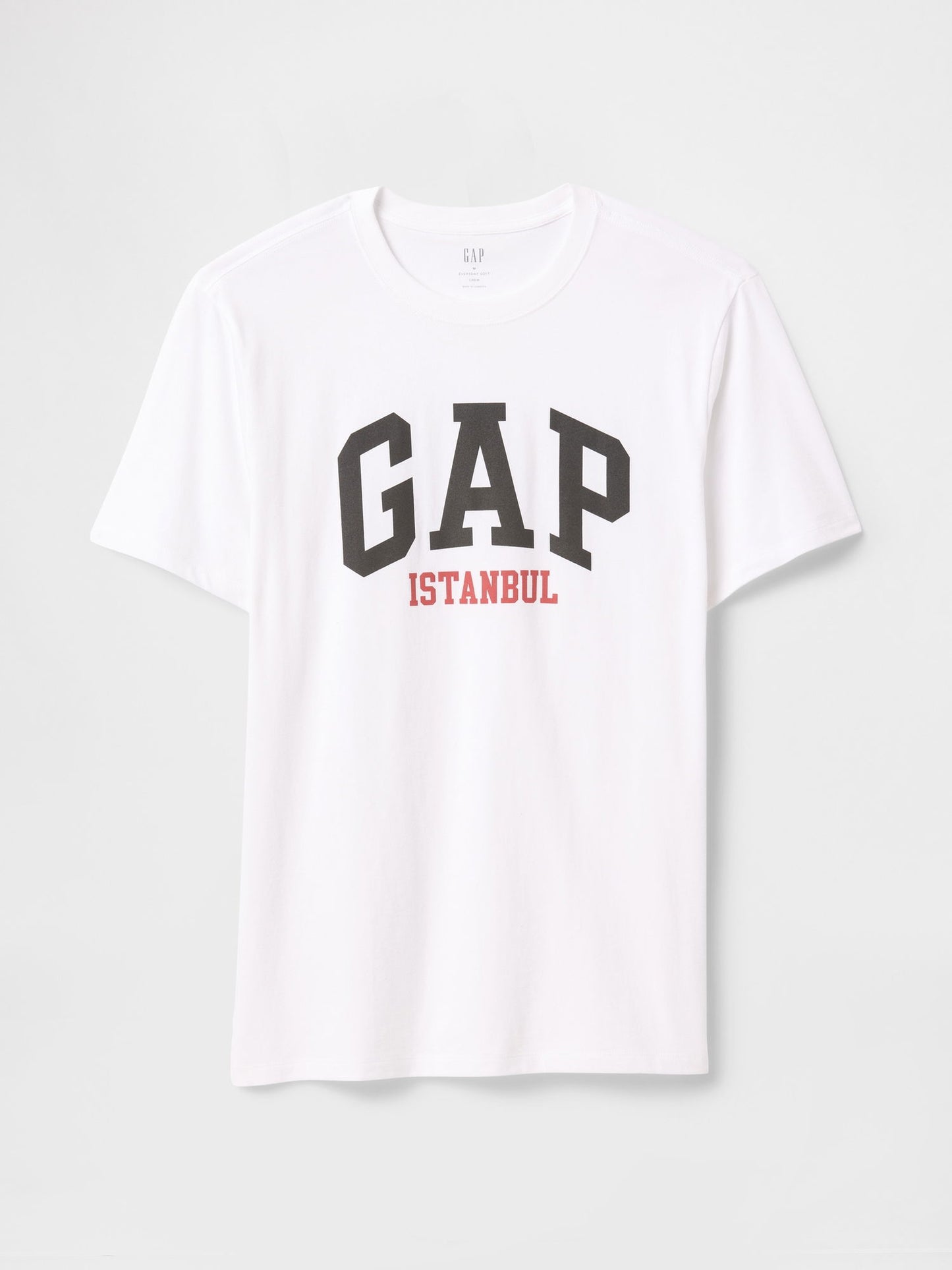 Beyaz Everyday Soft Gap Istanbul Logo T-shirt