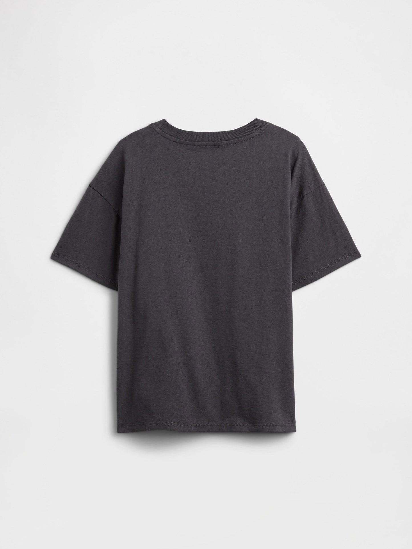 Gri Oversized Grafik Baskılı T-shirt