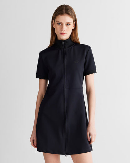 Gant Kadın Siyah Regular Fit Fermuarlı Elbise