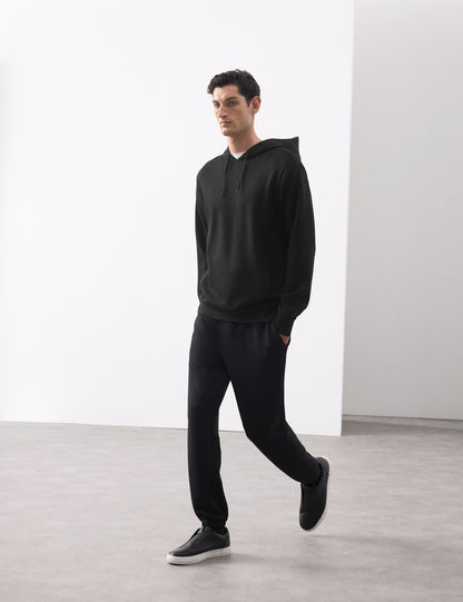 Modal Karışımlı Kapüşonlu Sweatshirt